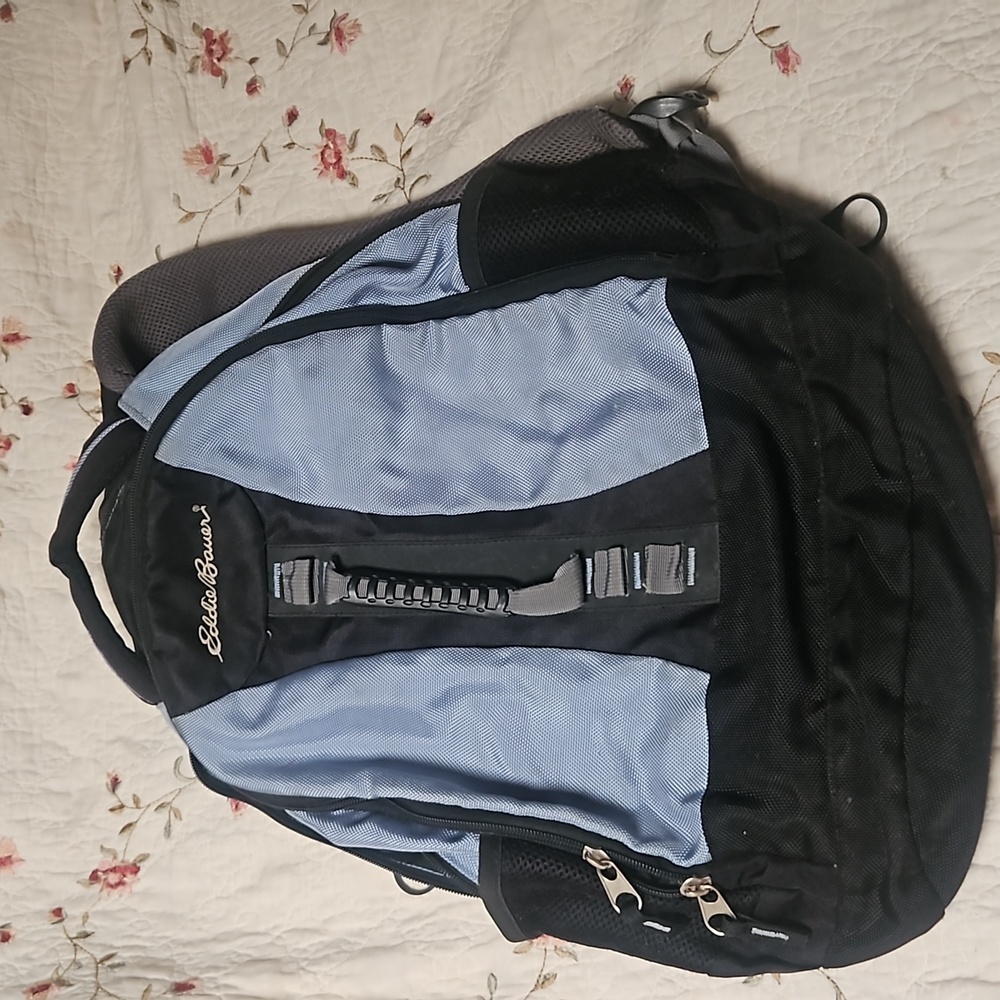 Eddie Bauer Blue and Black Backpack